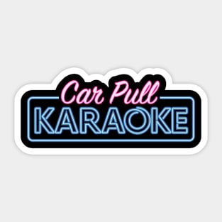 Car Pull Karaoke Sticker